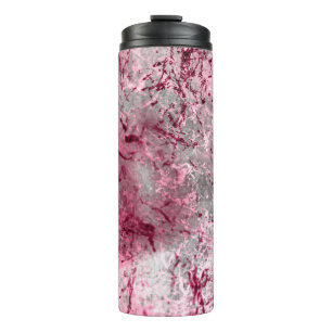 Garrafa Térmica fundo rosa, deco, padrão, abstrato, envelhecido,