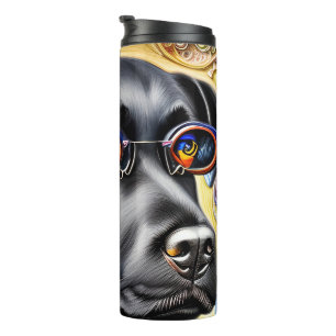 Garrafa Térmica Funky Black Labrador