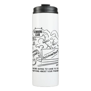 Garrafa Térmica Funny Accountants Slimming Club Figures