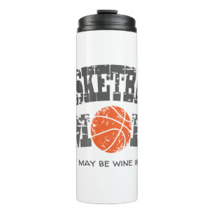 Garrafa Térmica Funny Basquete Mãe Tumbler Térmico