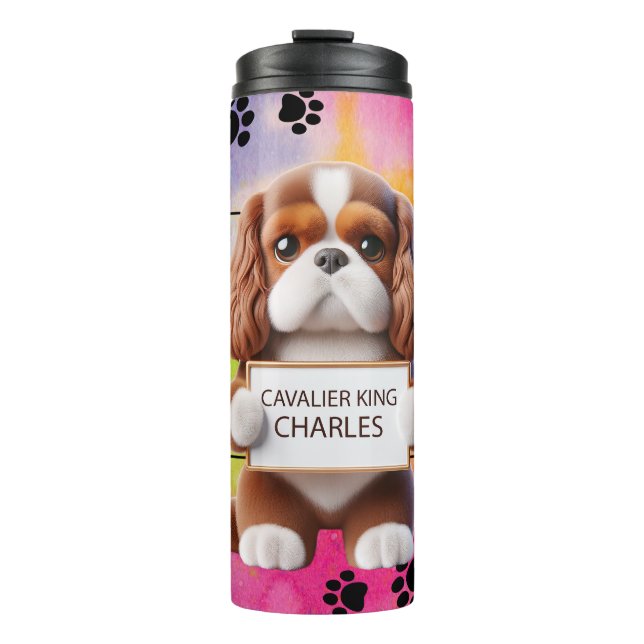 Garrafa Térmica Funny Cavalier King Charles Dog (Frente)