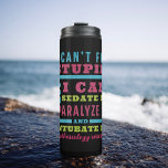 Garrafa Térmica Funny CRNA / Anestesiologista não consegue consert<br><div class="desc">Um presente perfeito para qualquer anestesista, enfermeiro anestesista, anestesiologista residente e muito mais! Mostre seu apreço e gentileza com nosso "Não posso consertar o estúpido, mas posso sentá-lo, paralisá-lo, e entubá-lo - humilhador de anestesiologia. Perfeito para a Semana de Apreciação do Doutor, Natal, ou qualquer outra ocasião - esta citação...</div>