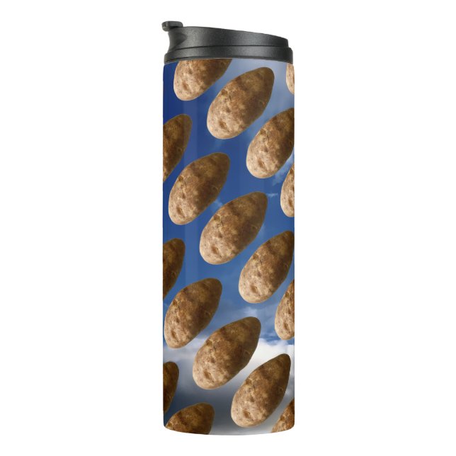 Garrafa Térmica Funny Flying Potatoes Space Potato Photo (Rotação à direita)