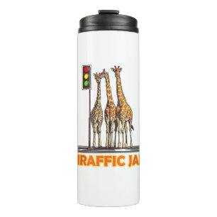 Garrafa Térmica Funny Pun Giraffe Jam