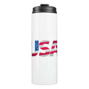 Garrafa Térmica Futebol Americano Patriótico 4 de julho