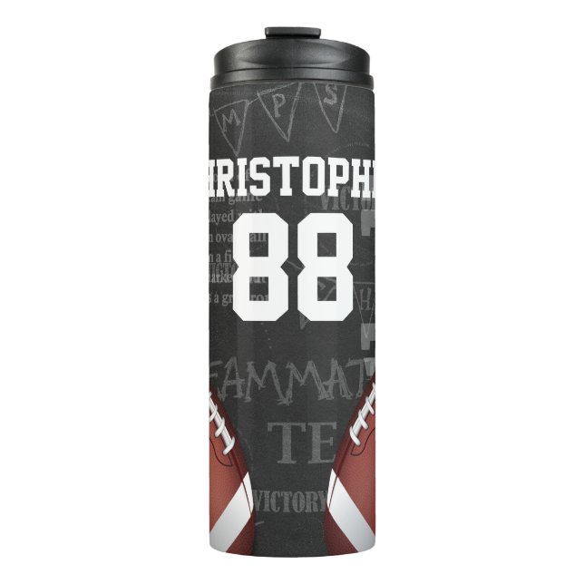 Garrafa Térmica Futebol americano personalizado (Frente)