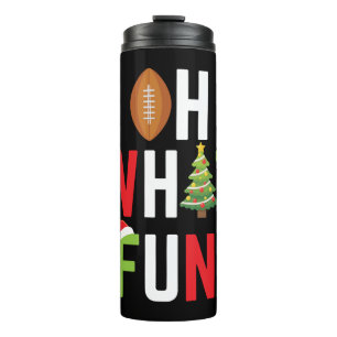 Garrafa Térmica Futebol americano - Que Natal divertido