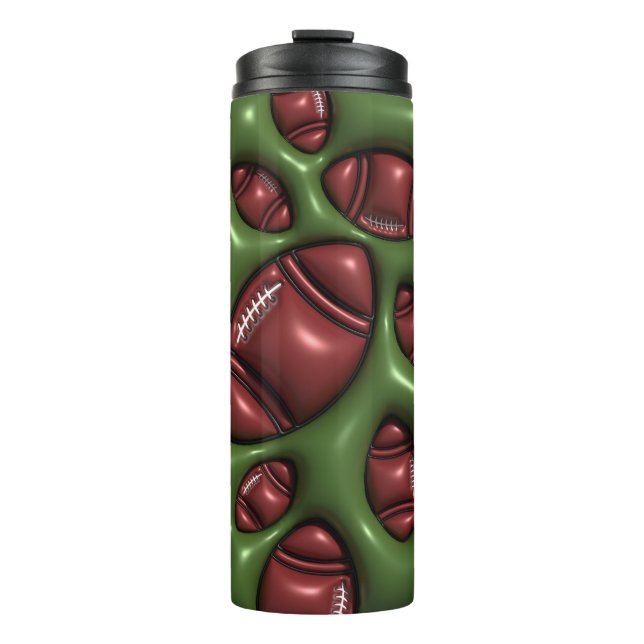 Garrafa Térmica Futebol de bolhas insuflado desportivo 3D Tumbler (Frente)