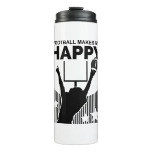 Garrafa Térmica Futebol me deixa feliz