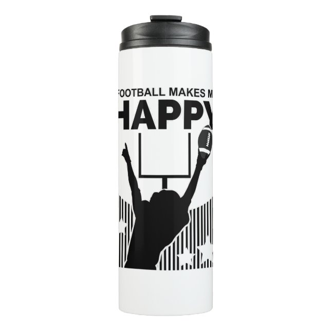 Garrafa Térmica Futebol me deixa feliz (Frente)