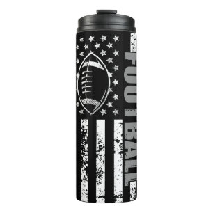 Garrafa Térmica Futebol Patriótico da bandeira americana