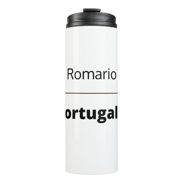 Garrafa Térmica Futebol Portugal, personalizável (Frente)