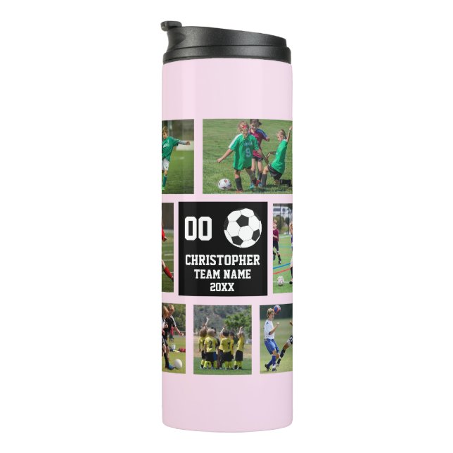 Garrafa Térmica Futebol rosa (Rotação à direita)