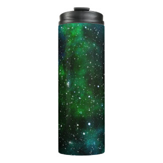 Garrafa Térmica Galáxia Verde Starry Night Thermal Tumbler