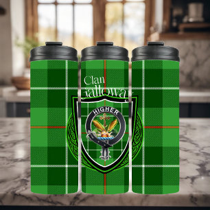 Garrafa Térmica Galloway Scottish Clan Tartan & Crest