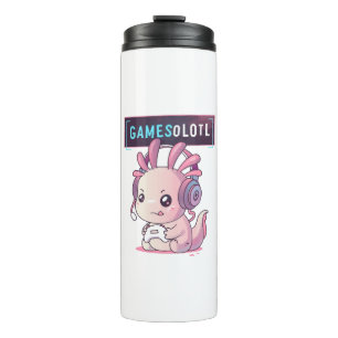 Garrafa Térmica Gamesolotl - Axolotl Jogador