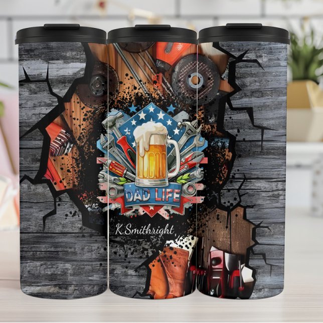 Garrafa Térmica Garagem das ferramentas de cerveja Pai Life (Criador carregado)