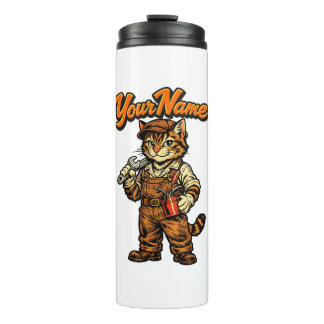 Garrafa Térmica Gatinho Atarracado Mecânico Personalizado