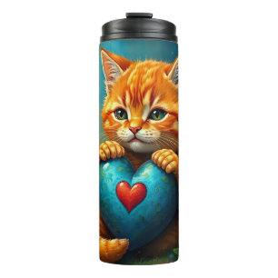 Garrafa Térmica Gatinho de amor