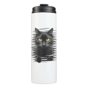 Garrafa Térmica Gatinho Gatinho Gatinho Negra