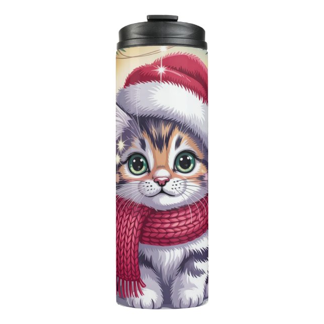 Garrafa Térmica Gatinho Santa Baby (Frente)