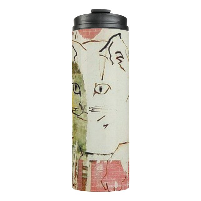 Garrafa Térmica Gato Collage Tumbler (Frente)