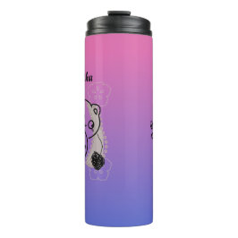 Garrafa Térmica Gato de Reprodução Personalizado com Fios