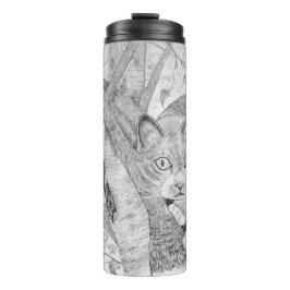 Garrafa Térmica Gato em Tree Thermal Tumbler