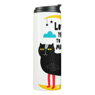 Garrafa Térmica Gato na lua