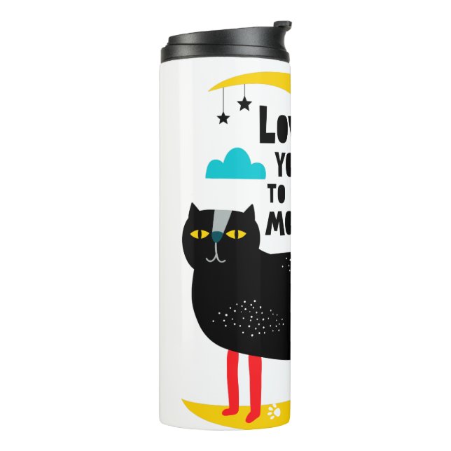 Garrafa Térmica Gato na lua (Giro à esquerda)