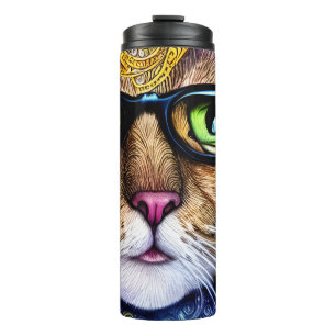 Garrafa Térmica Gato nerd