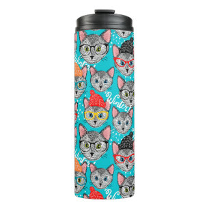 Garrafa Térmica Gato no chapéu