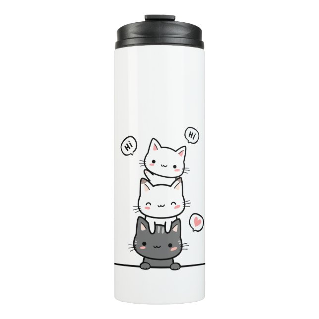 Garrafa Térmica gato ohh (Frente)