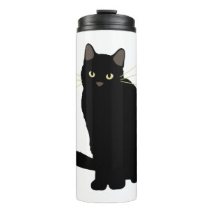 Garrafa Térmica Gato Preto Desenho Gato Negro Gato Gato Mamão