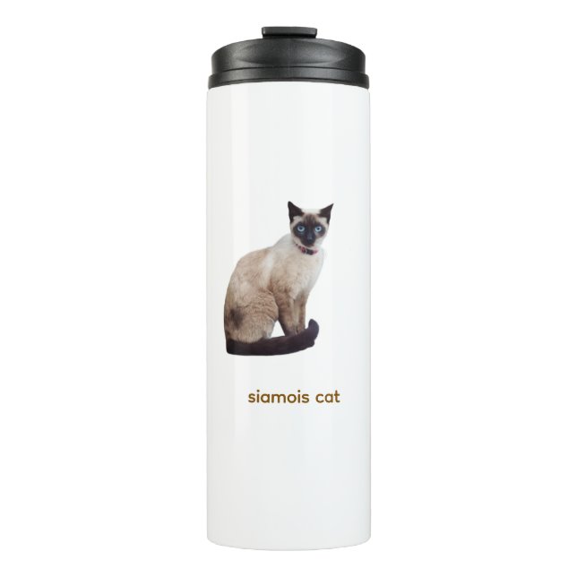Garrafa Térmica gato siamês Tumble Térmico (Frente)