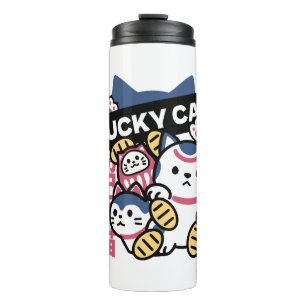 Garrafa Térmica Gato Sortudo Maneki Neko – Gato da Sorte Japonês