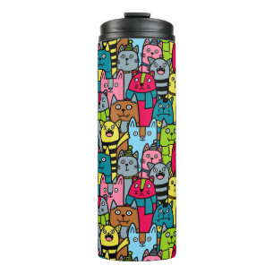 Garrafa Térmica Gatos e gatinhos