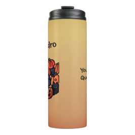 Garrafa Térmica Gatos Personalizados e Bombas no Halloween