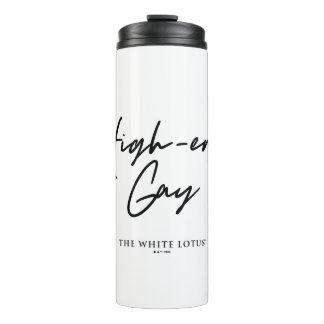 Garrafa Térmica Gay high-end - O Lotus Branco