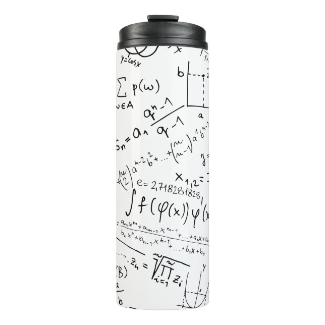 Garrafa Térmica Geek Matemático, Padrão de Resolução de Problemas  (Frente)