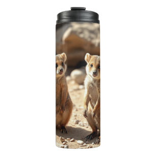 Garrafa Térmica Gêmeos Quokka australianos,