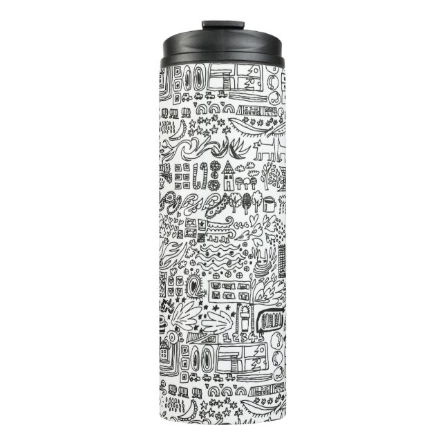 Garrafa Térmica geo design (Frente)