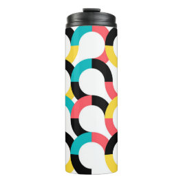 Garrafa Térmica Geométrica moderna colorida, moderna, moderna e al