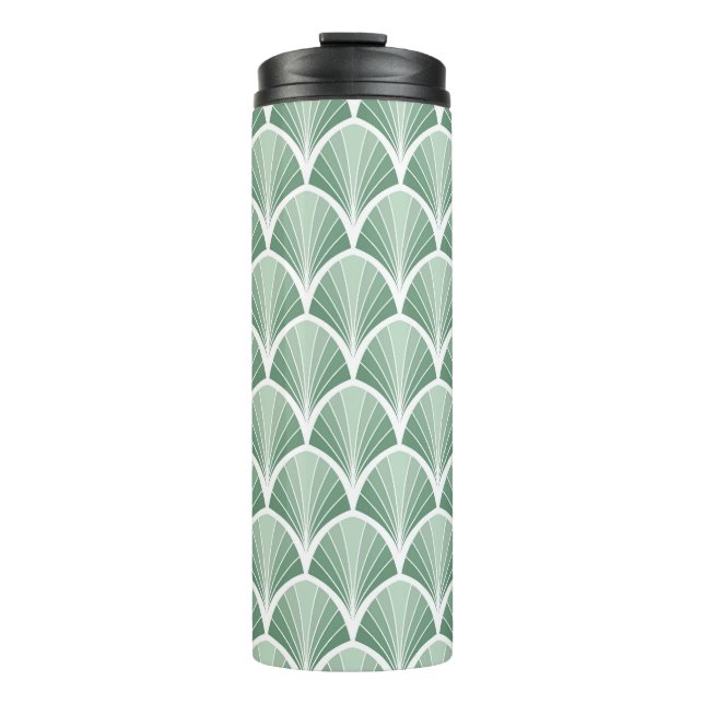 Garrafa Térmica Geométrico Clássico: Estilo sem Costura Art Deco (Frente)