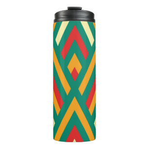 Garrafa Térmica Geométrico Decorativo: Abstrato Vintage sem costur