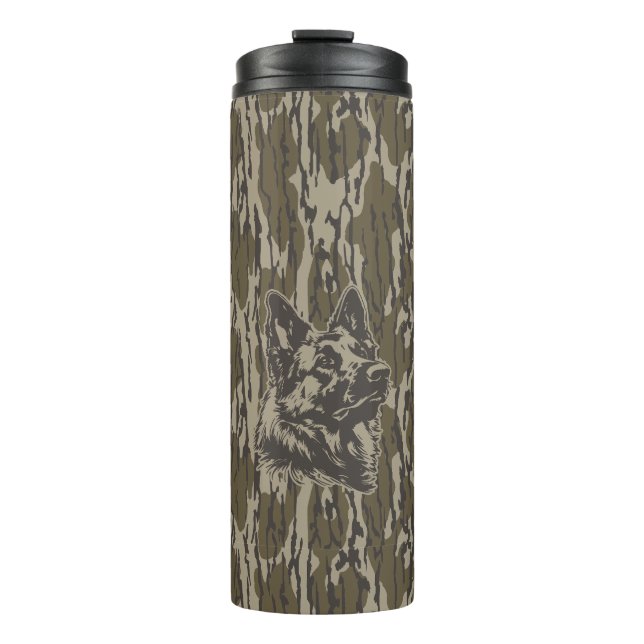 Garrafa Térmica German shepherd de Bottomland Camo Silhouette (Frente)