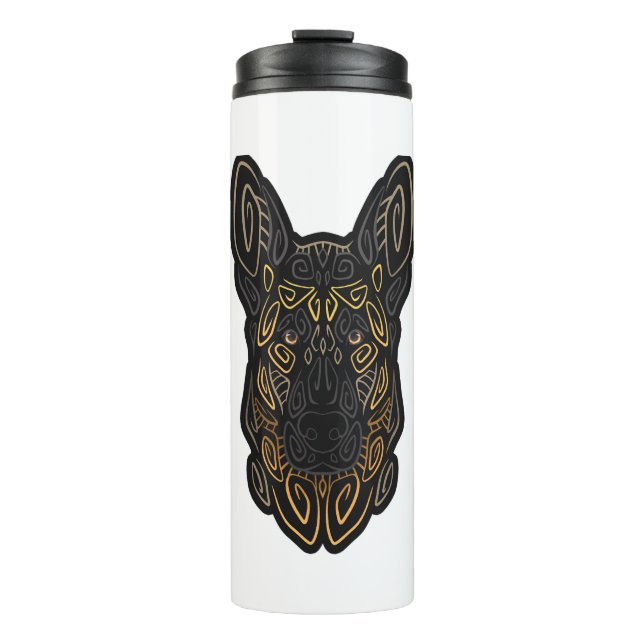 Garrafa Térmica German shepherd Design german shepherd Dog O (Frente)