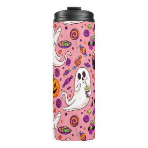 Garrafa Térmica Ghost Candy Halloween Bonito a Spooky Sweet