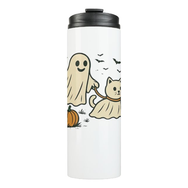 Garrafa Térmica Ghost Ghost Walking Ghost Cat Clássico T-S (Frente)