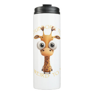 Garrafa Térmica Girafa Muito Teimosa Para Sair Muito Estranha Para